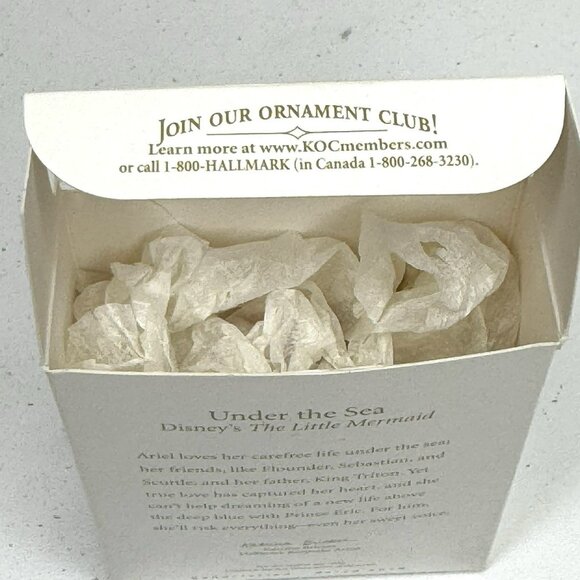 Hallmark Disney The Little Mermaid Under The Sea Seahorse Keepsake Ornament 2010 - Picture 7 of 9